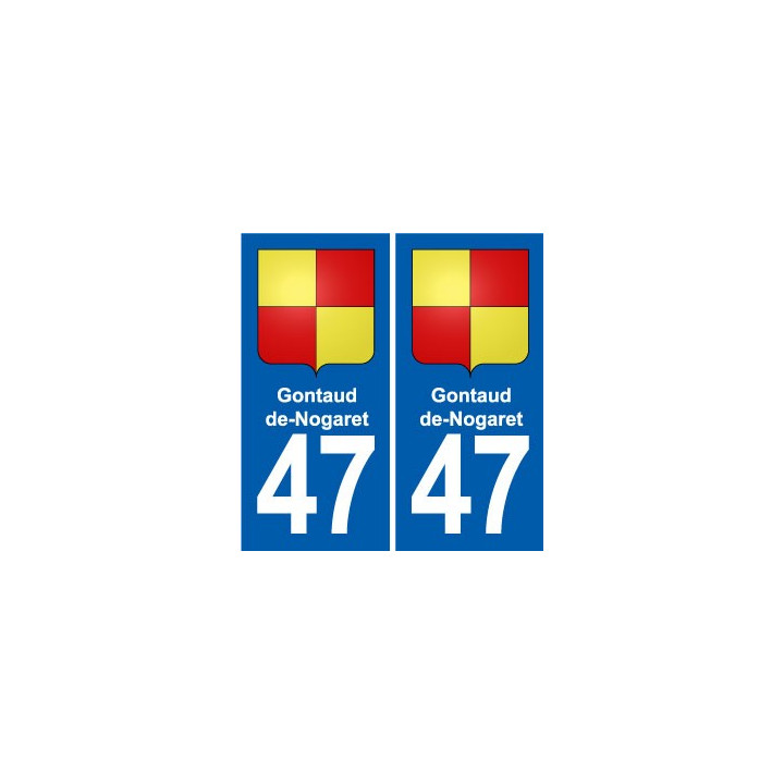 47 Estillac blason autocollant plaque stickers ville