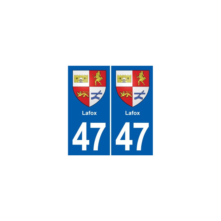 47 Estillac blason autocollant plaque stickers ville
