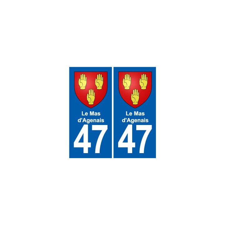 47 Estillac blason autocollant plaque stickers ville