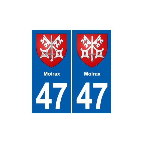 47 Estillac blason autocollant plaque stickers ville