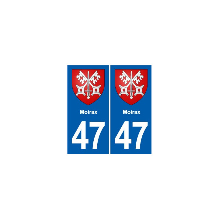 47 Estillac blason autocollant plaque stickers ville