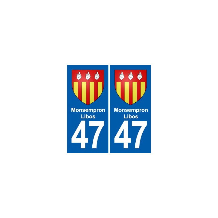 47 Estillac blason autocollant plaque stickers ville