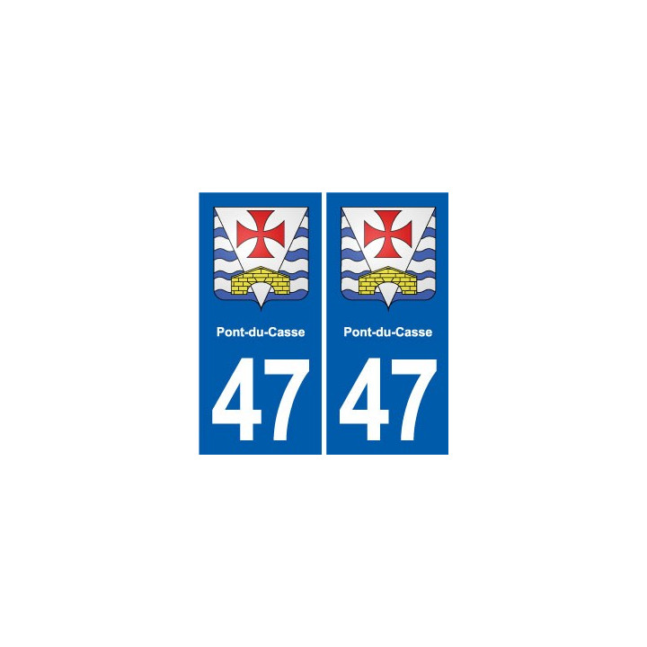 47 Estillac blason autocollant plaque stickers ville