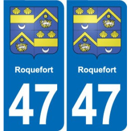 47 Estillac blason autocollant plaque stickers ville