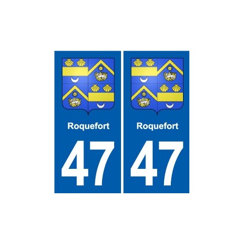 47 Estillac blason autocollant plaque stickers ville