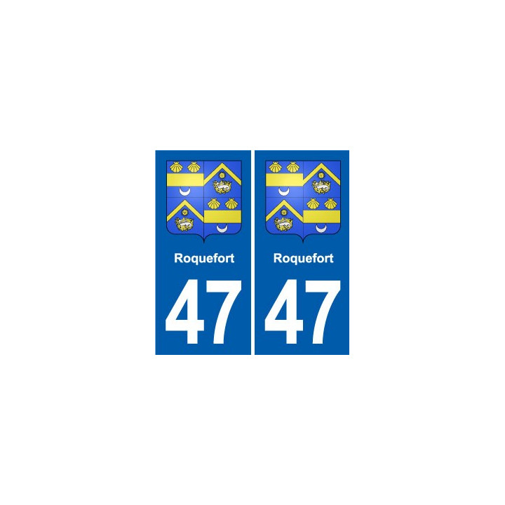 47 Estillac blason autocollant plaque stickers ville