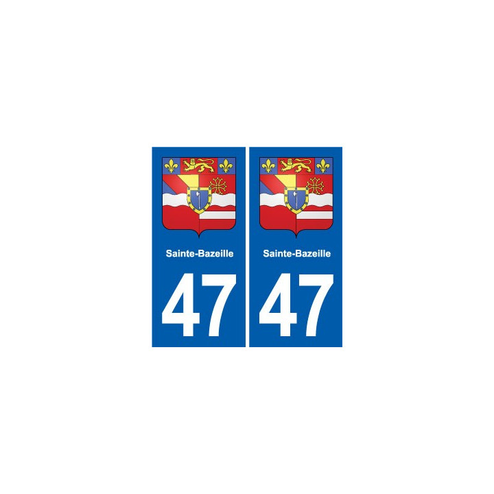 47 Estillac blason autocollant plaque stickers ville