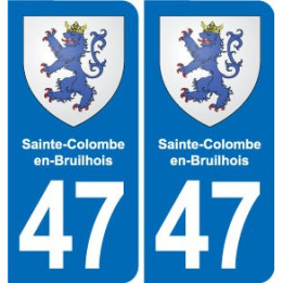 47 Estillac blason autocollant plaque stickers ville