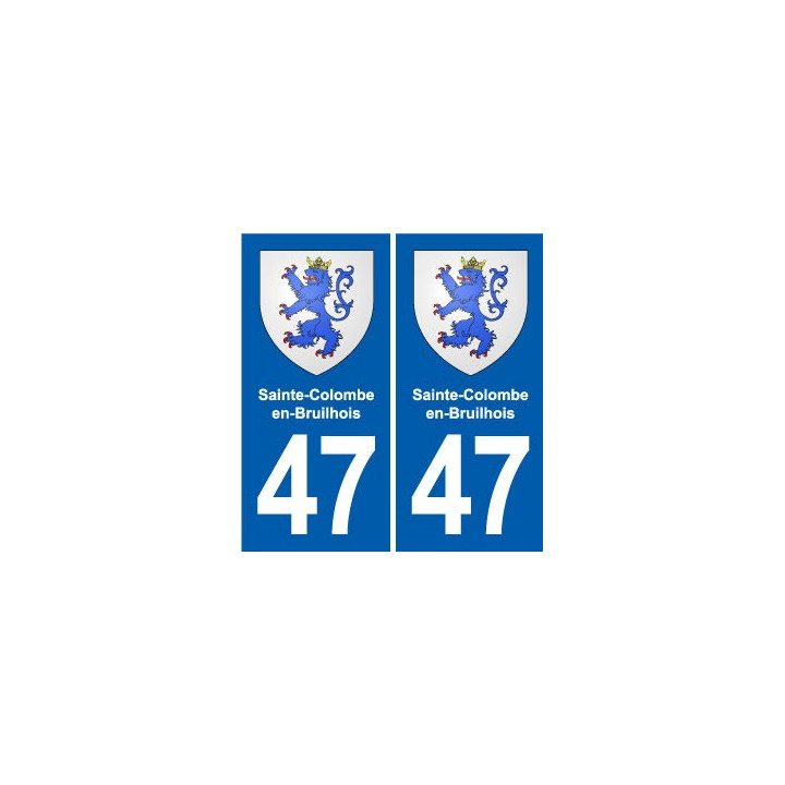 47 Estillac blason autocollant plaque stickers ville