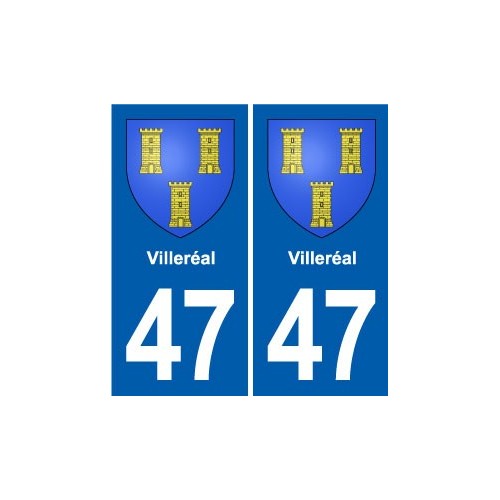 47 Estillac blason autocollant plaque stickers ville
