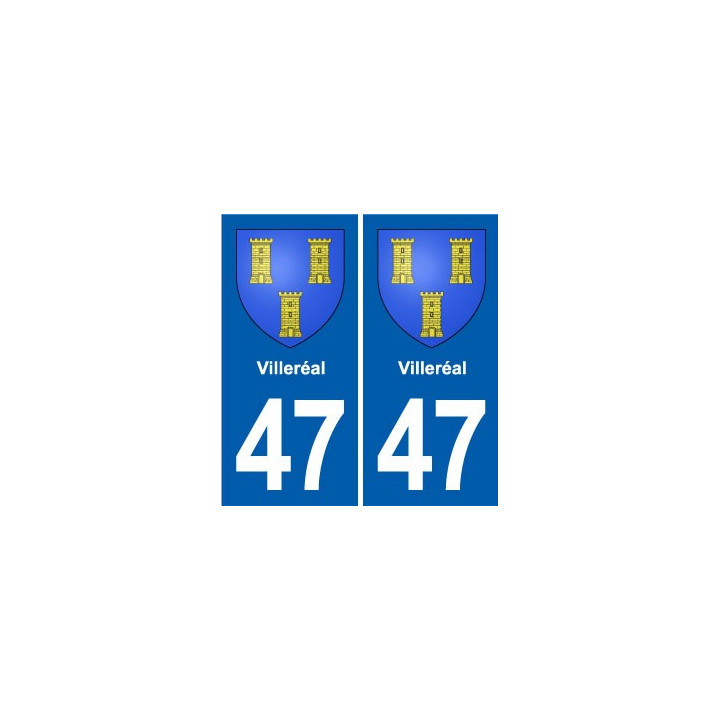 47 Estillac blason autocollant plaque stickers ville