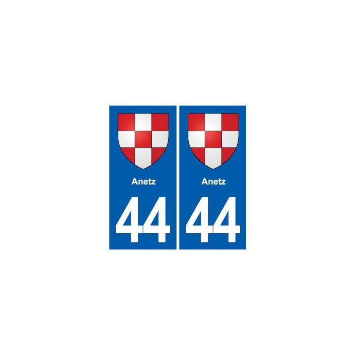 44 Héric blason  ville autocollant plaque stickers
