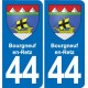 44 Héric blason  ville autocollant plaque stickers