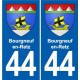 44 Héric blason  ville autocollant plaque stickers