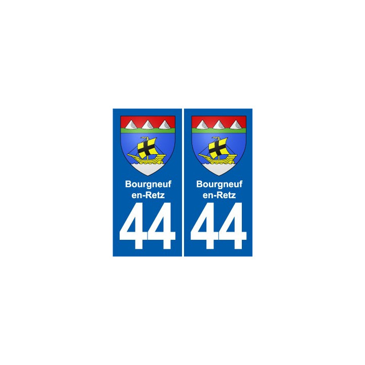 44 Héric blason  ville autocollant plaque stickers