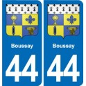 44 Héric blason  ville autocollant plaque stickers