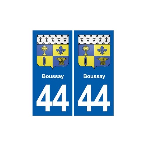44 Héric blason  ville autocollant plaque stickers