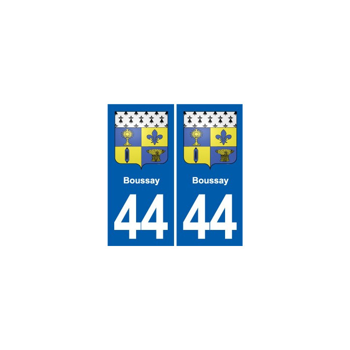 44 Héric blason  ville autocollant plaque stickers