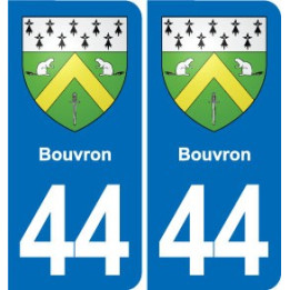 44 Héric blason  ville autocollant plaque stickers