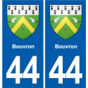 44 Héric blason  ville autocollant plaque stickers