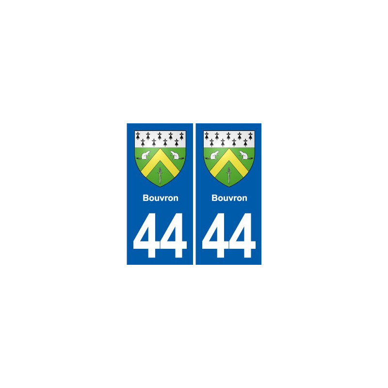 44 Héric blason  ville autocollant plaque stickers