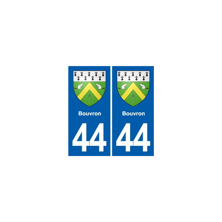 44 Héric blason  ville autocollant plaque stickers
