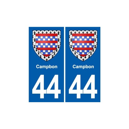 44 Héric blason  ville autocollant plaque stickers