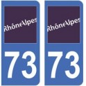 73 Savoie sticker plate