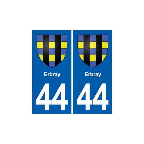 44 Héric blason  ville autocollant plaque stickers