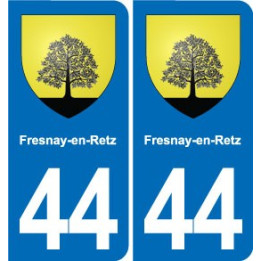 44 Héric blason  ville autocollant plaque stickers