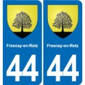 44 Héric blason  ville autocollant plaque stickers