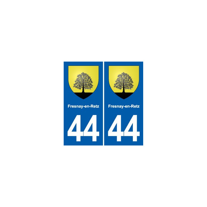 44 Héric blason  ville autocollant plaque stickers