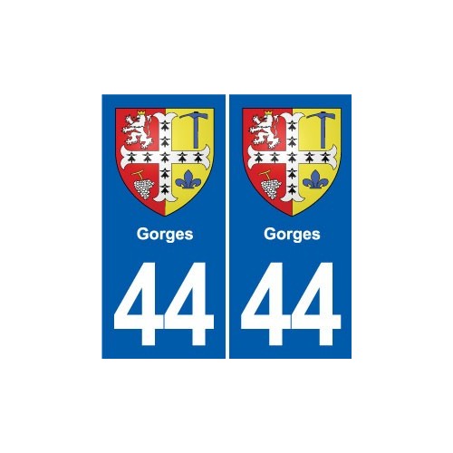44 Héric blason  ville autocollant plaque stickers