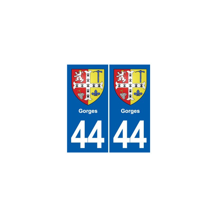 44 Héric blason  ville autocollant plaque stickers