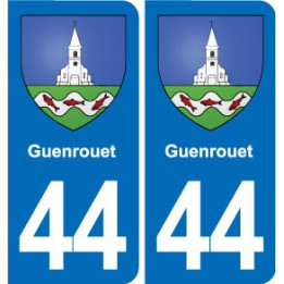 44 Héric blason  ville autocollant plaque stickers