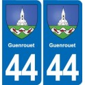 44 Héric blason  ville autocollant plaque stickers