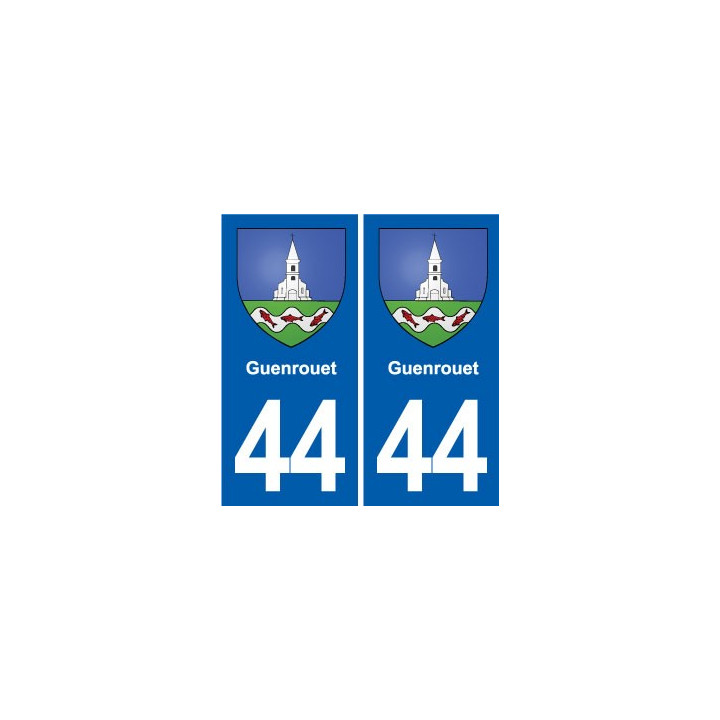 44 Héric blason  ville autocollant plaque stickers