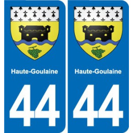 44 Héric blason  ville autocollant plaque stickers