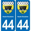 44 Héric blason  ville autocollant plaque stickers