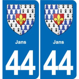 44 Héric blason  ville autocollant plaque stickers