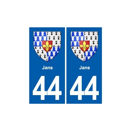 44 Héric blason  ville autocollant plaque stickers