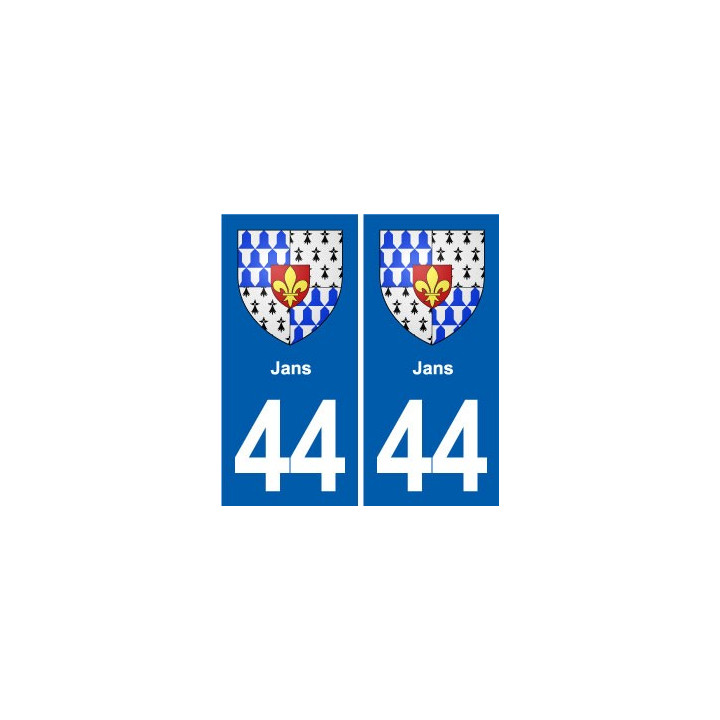 44 Héric blason  ville autocollant plaque stickers