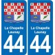 44 Héric blason  ville autocollant plaque stickers