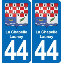 44 Héric blason  ville autocollant plaque stickers
