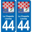 44 Héric blason  ville autocollant plaque stickers