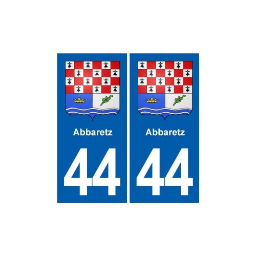 44 Héric blason  ville autocollant plaque stickers