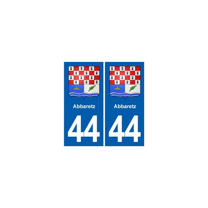 44 Héric blason  ville autocollant plaque stickers