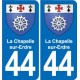 44 Héric blason  ville autocollant plaque stickers