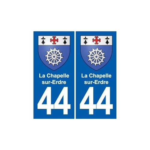 44 Héric blason  ville autocollant plaque stickers