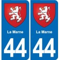 44 Héric blason  ville autocollant plaque stickers